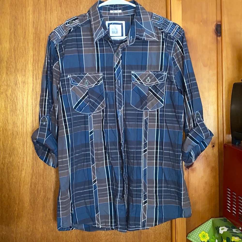 BKE Slim Fit Button Up Shirt